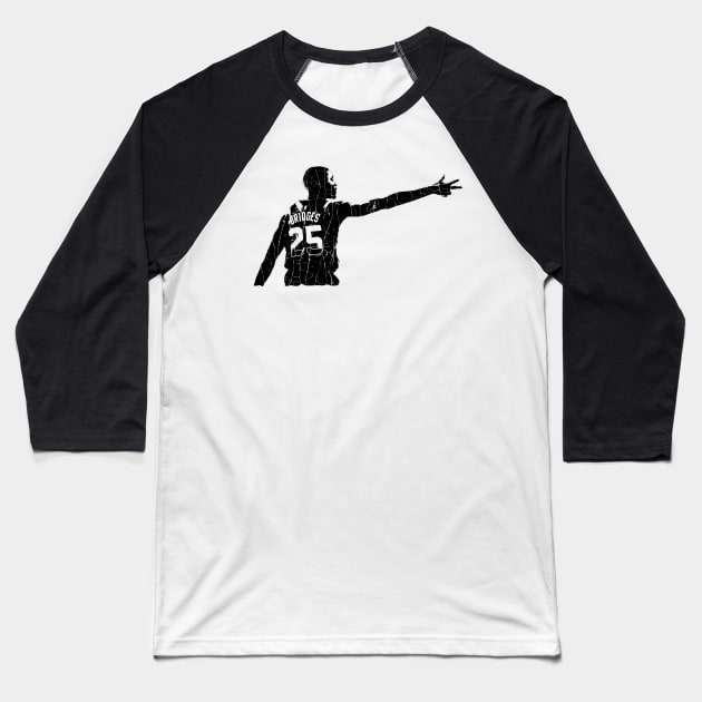 Mikal Bridges Pose Baseball T-Shirt by Hat_ers